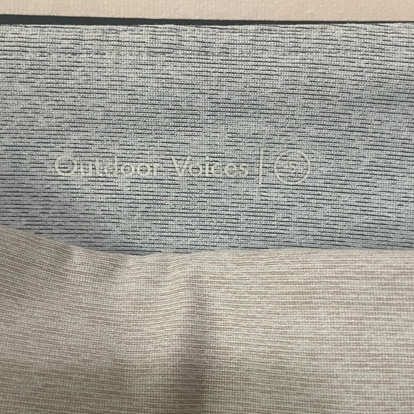 Outdoor Voices women's S 7/8 dipped oatmeal grey leggings EUC - Picture 5 of 9